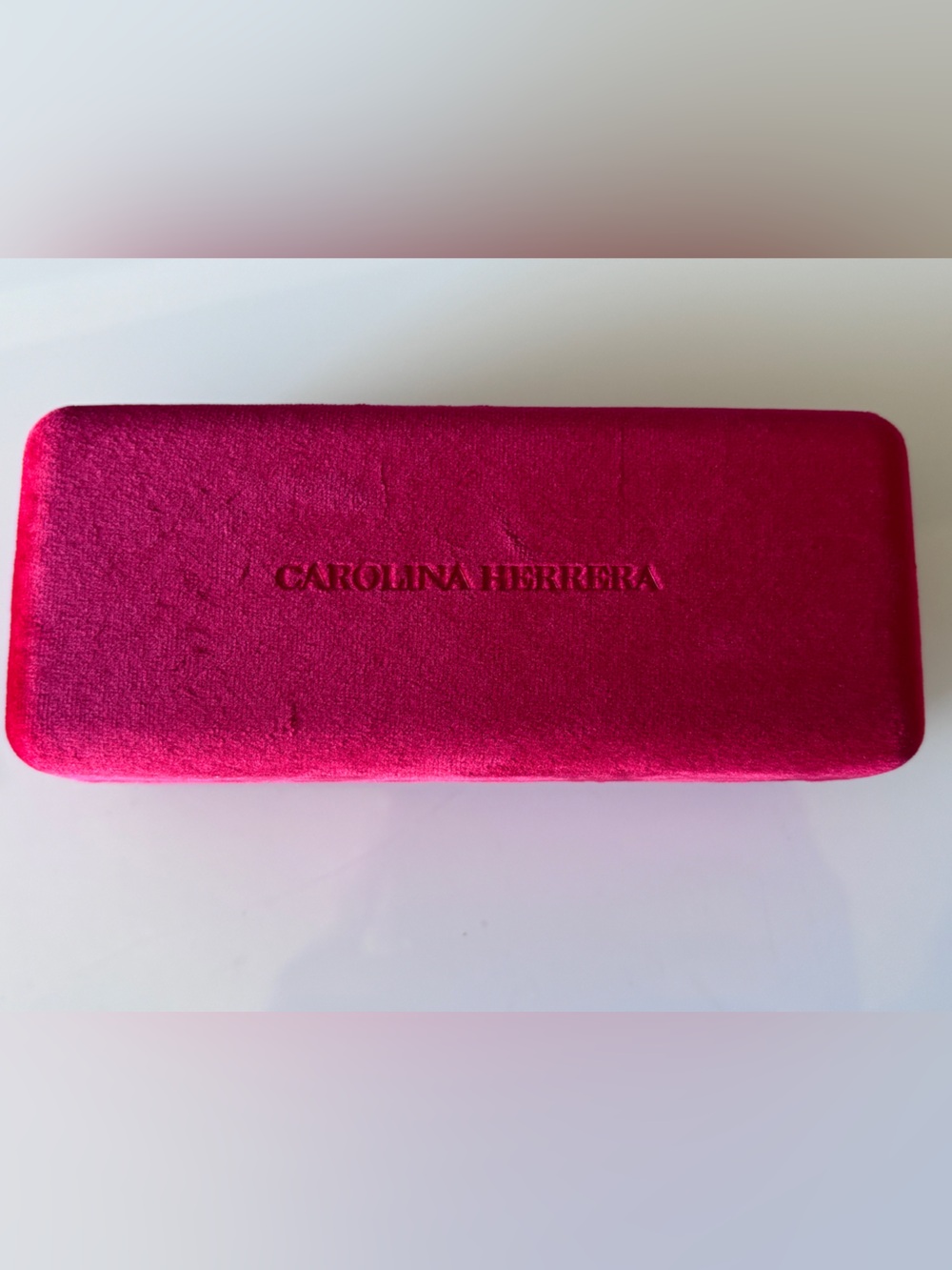 Carolina Herrera Red Velvet Eyeglass Case